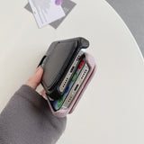 For iPhone 14Pro Max 13 Pro Max XS Max X XR 8 7 Plus Case Luxury Leather Card Wallet Stand Holder Soft Case