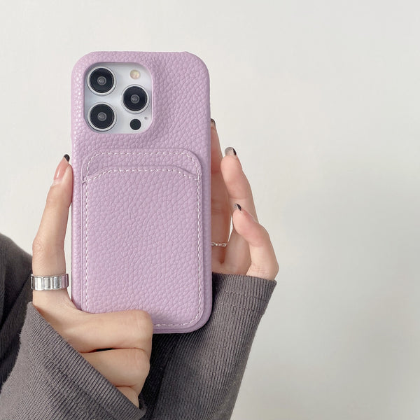 The Luxury Coach 2 Series Flip Wallet Case for iPhone Xs Max Lavender