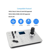PTZ Camera Joystick Support VISCA Pelco-P Pelco-D RS485 RS232 RS422 Onvif IP Network Control Keyboard